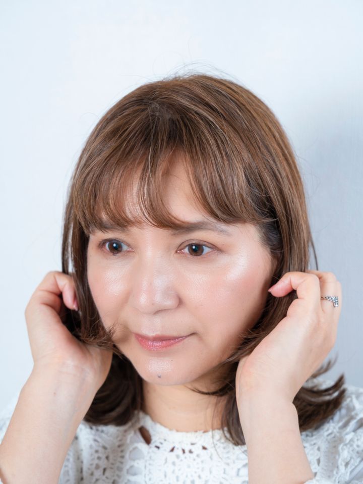 ワックスをもみこむ