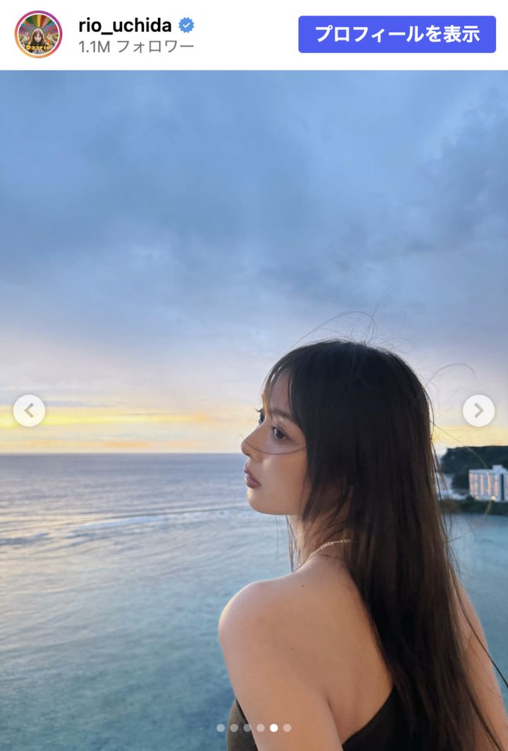 内田理央、夏休みにグアムを満喫 ※「内田理央」Instagram width=