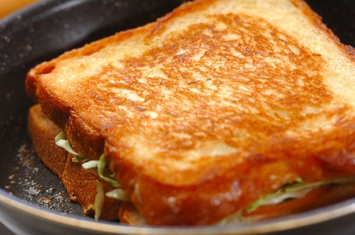 フライパンで作る！ホットサンド カリッと香ばしいの作り方3