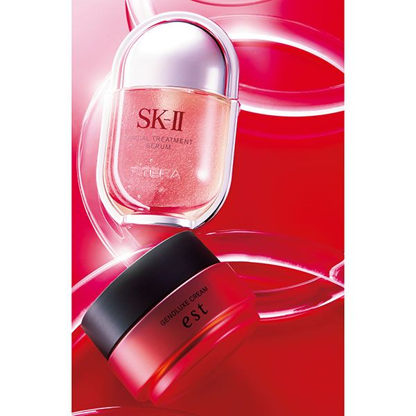 【上】SK-II フェイシャル トリートメント セラム 【下】エスト ジェノリュクス クリーム