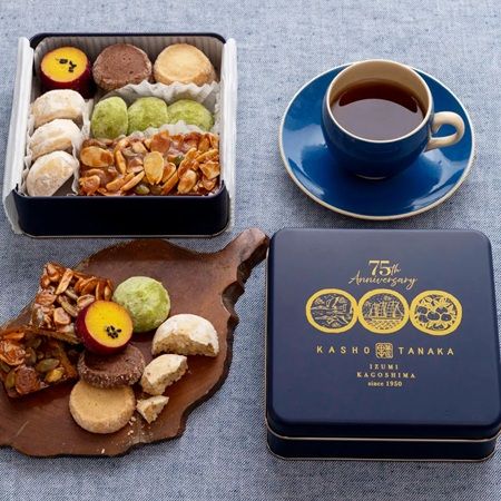 【鹿児島県出水市】菓匠田中が「75周年記念クッキー缶」を発売！見た目も華やかな6種類のクッキーを堪能