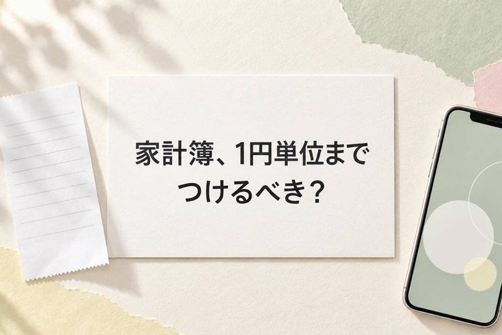 「家計簿、１円単位までつけるべき？」続かない人が見直したい“記録の細かさ”