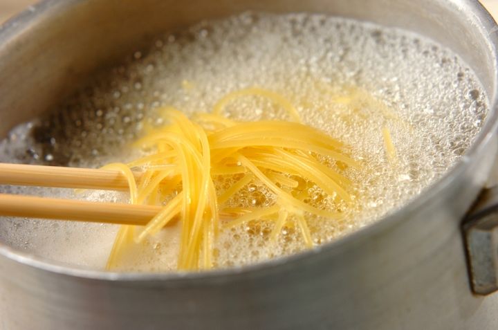 サンマのパスタの作り方2