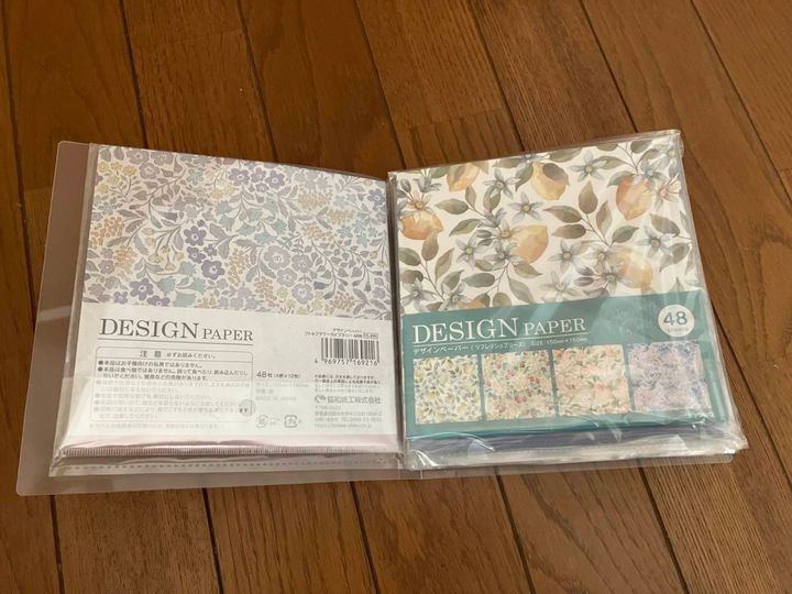 セリア：デザインペーパー用スクエアファイル