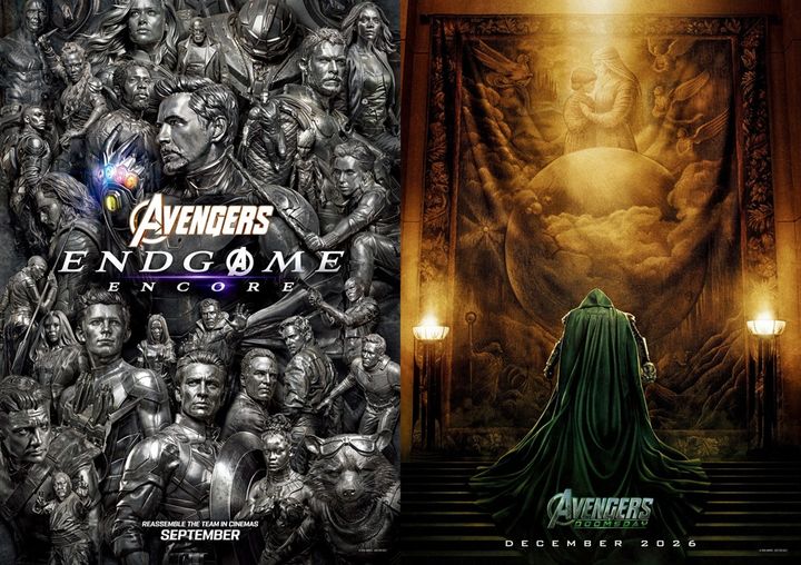 映画『アベンジャーズ／エンドゲーム：アンコール』入場者プレゼント：特別ポスター リバーシブル仕様（A3サイズ） （C）2026 MARVEL width=