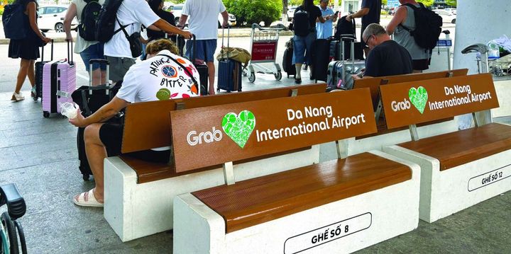 ダナン国際空港のGrab専用待合スペース