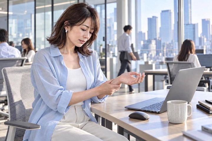 「夕方、マウスを持つ手首が重い…」パソコン作業が続く日に確かめたい２つのこと