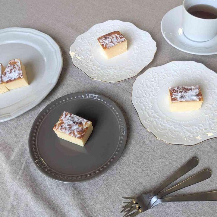 フレンチの超しっとりチーズケーキ 切り分け