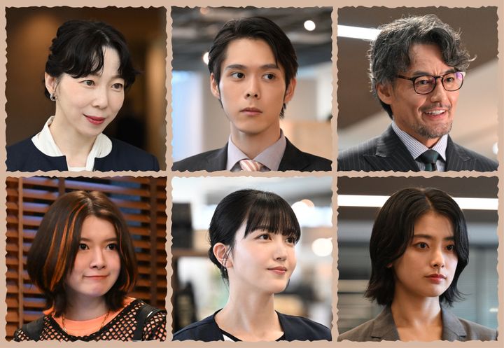 ドラマ『南田南弁護士は天才肌』追加キャスト（上段左から）平岩紙、細田佳央太、山口馬木也（下段左から）柿原りんか、久保史緒里、竹内櫻 （C）カンテレ width=