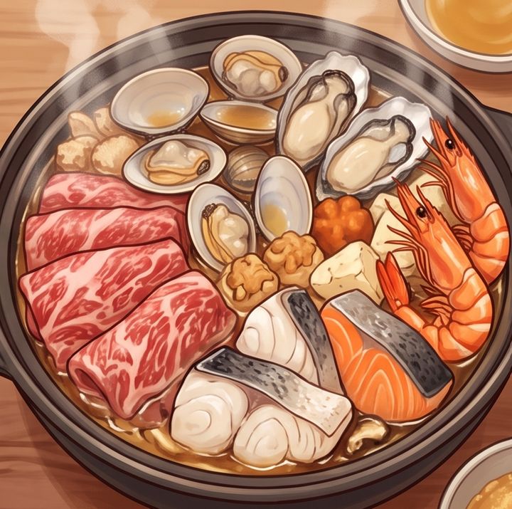 肉や魚介