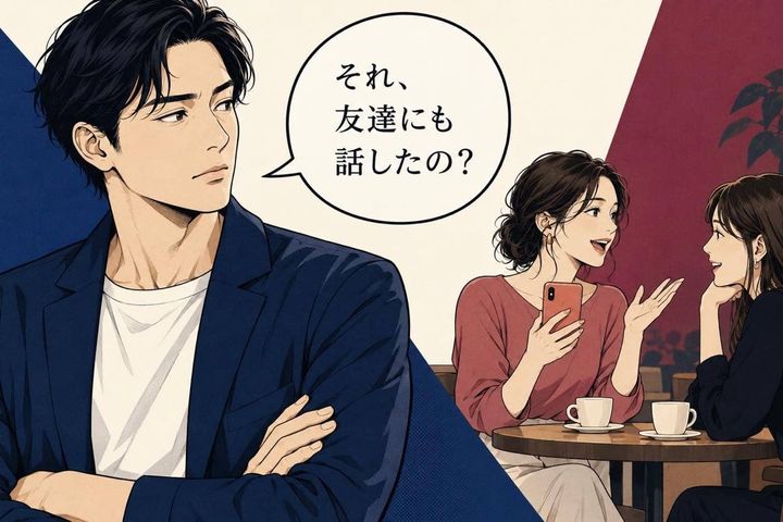 「それ、友達に話しちゃったの？」男性が心を閉ざす女性の“残念なクセ”