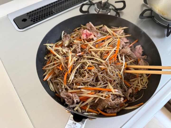 肉の色が変わってきた