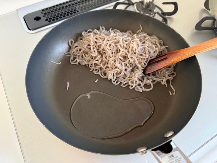 油をひく