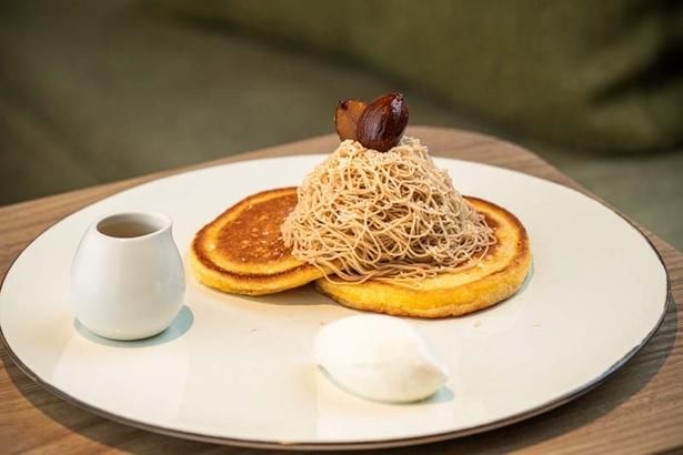 ヒサヤ キョウト「利平栗のモンブランパンケーキ」