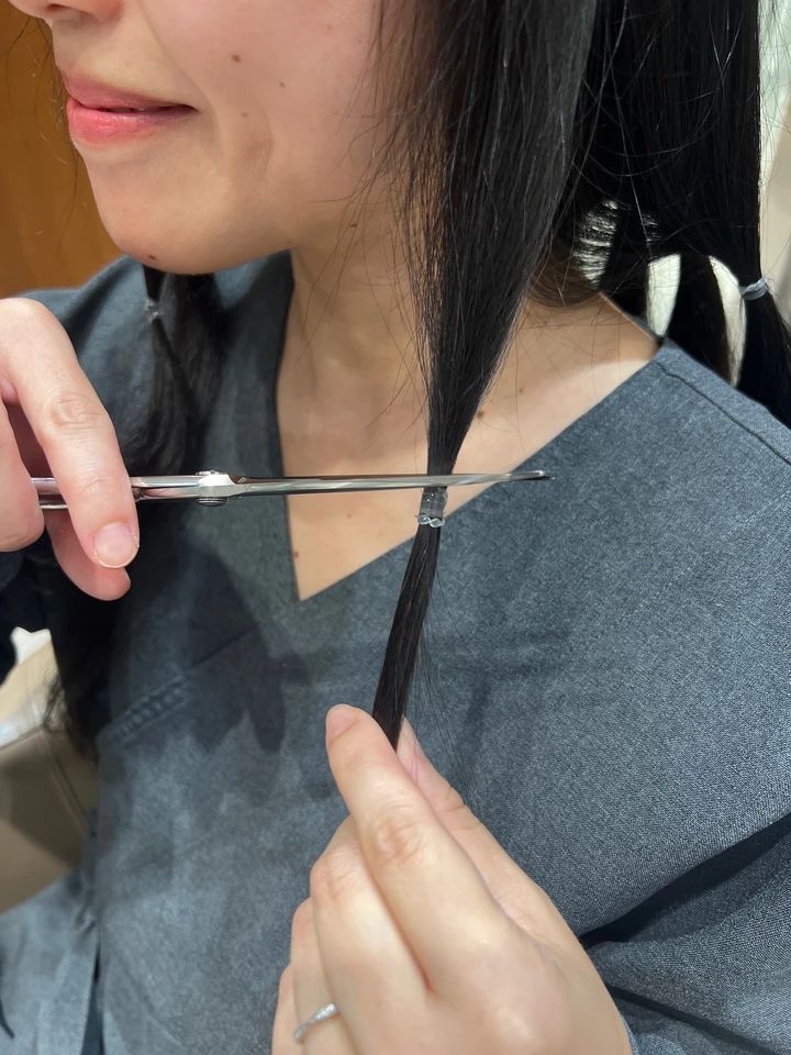 人生初のヘアドネーション！ロングからばっさりボブに♡_4