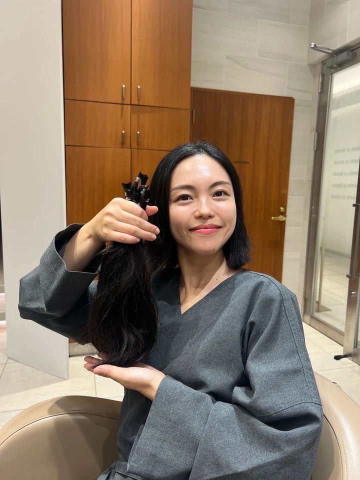 人生初のヘアドネーション！ロングからばっさりボブに♡_6