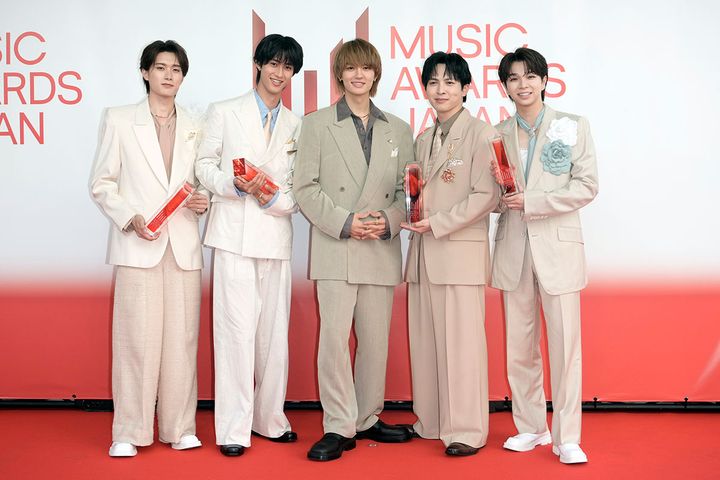 5人組ダンスボーカルグループ「M!LK」（撮影：2026年06月13日、時事通信フォト）