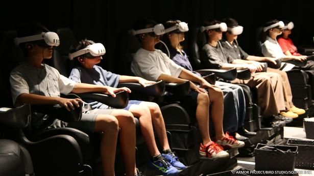 【写真】東京会場での「ドラゴンクエストVR RIDE」の様子