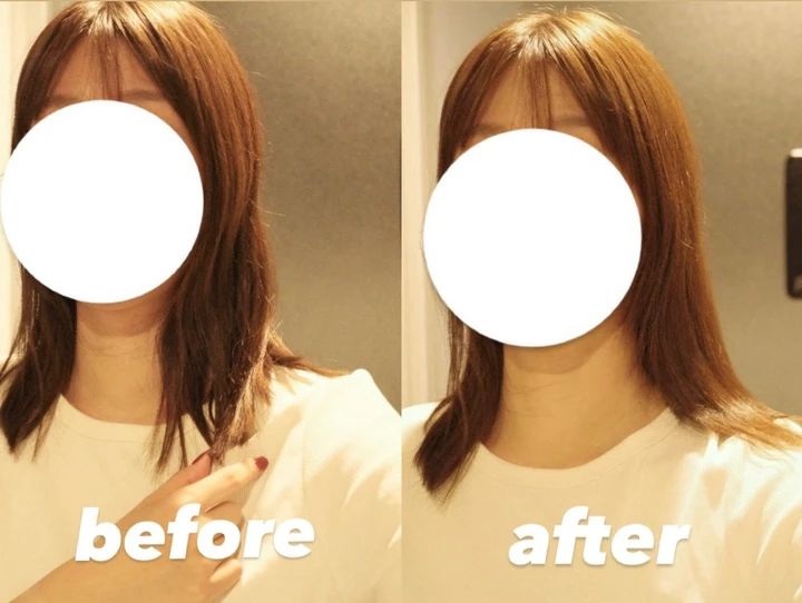 ReFa リファ ストレートブローアイロン ビフォーアフター