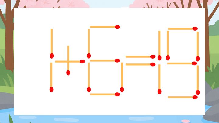 【マッチ棒クイズ】1本だけ動かして正しい式に：1+6=19？の問題画像