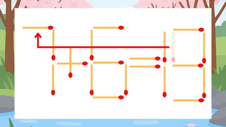【マッチ棒クイズ】1本だけ動かして正しい式に：1+6=19？の解答画像