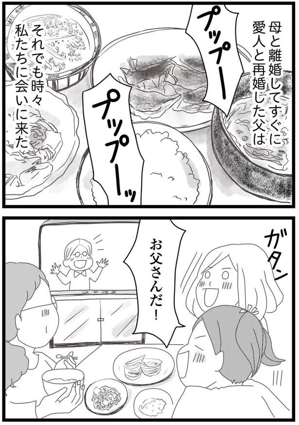 すぐに愛人と再婚した父 （C）ひらたともみ／KADOKAWA