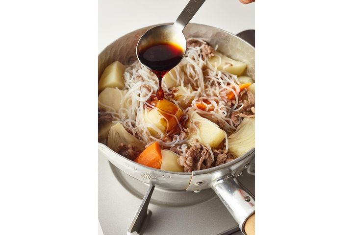 醤油を加える