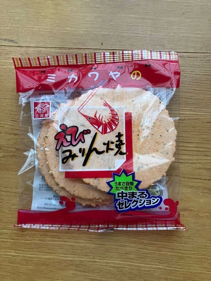 ダイソー：三河屋 小袋えびみりん焼 6枚