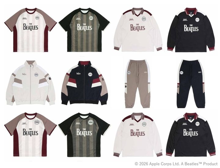 画像2: ビートルズ×サッカー×ファッション！“THE BEATLES”コラボデザインのコレクションがTIGORAから登場