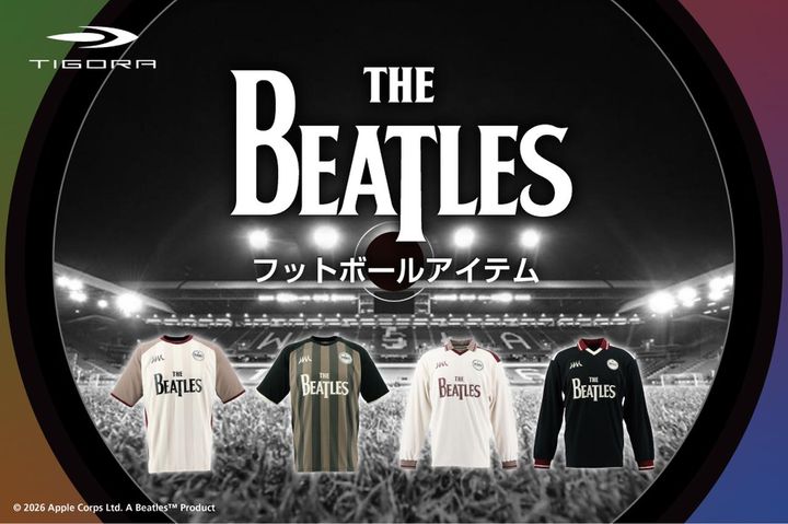 画像1: ビートルズ×サッカー×ファッション！“THE BEATLES”コラボデザインのコレクションがTIGORAから登場
