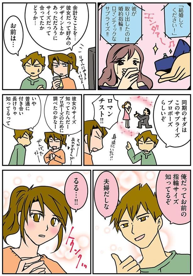 俺だってお前の指輪サイズ知ってるぞ （C）さーたり／KADOKAWA