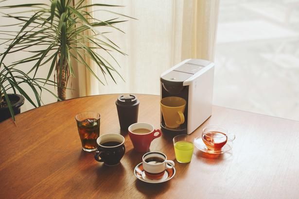 ドリップポッドで淹れたてのコーヒーが楽しめる