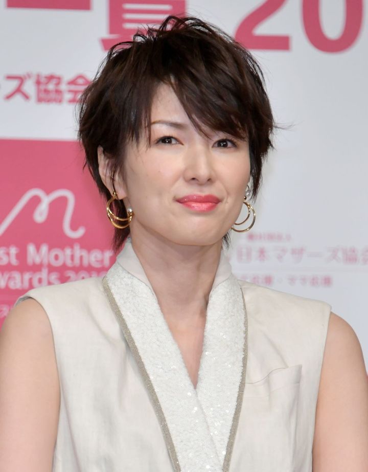 ショートヘアが似合う女性芸能人ランキング、4位の吉瀬美智子さん（2019年5月、時事）