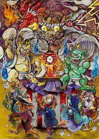 稲川淳二の稲川芸術祭とスポンジがコラボ。パラアーティストと絵画セッションを実施
