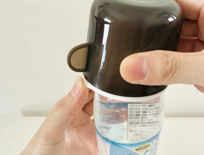 【ダイソー】取り付けコップが秋のお散歩に大活躍の予感♪水筒に入れにくい飲み物にも使えました！