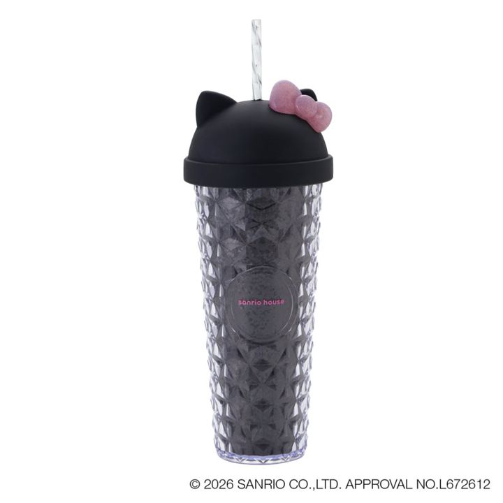 ハローキティ シルエットラメタンブラー 700mL ¥4,290（サンリオハウス）