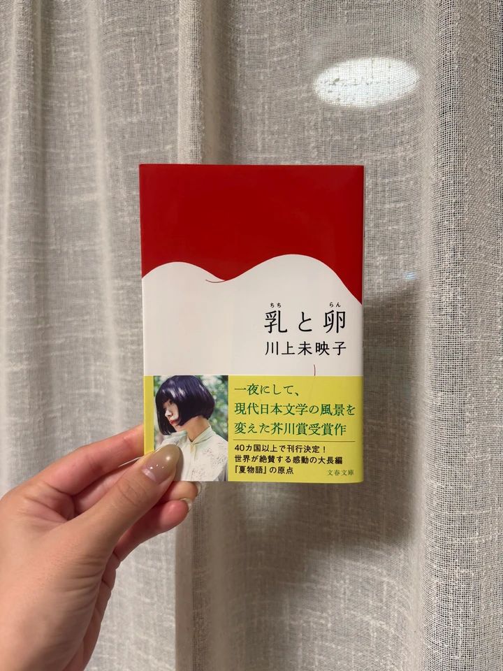 川上未映子『乳と卵』の文庫本の表紙