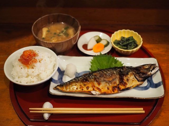 さばの文化干し定食