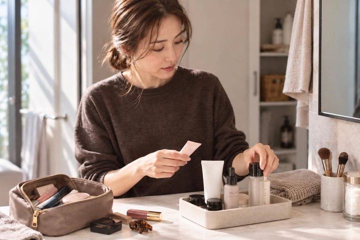 使いかけコスメ、増えてない？“今使う物”がすぐ分かるポーチ＆洗面台の整理術３つ