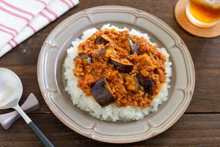 なすたっぷりキーマカレー
