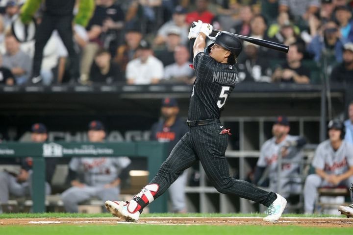 今季32号3ランを放ったホワイトソックス・村上宗隆（C）Getty Images