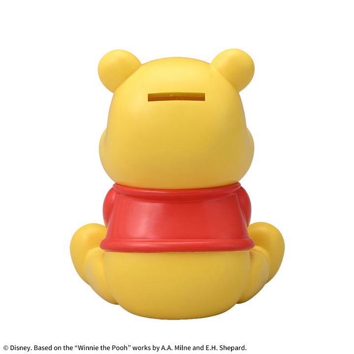 セガプライズ ディズニー『くまのプーさん』 赤いほっぺ プラチナムザッカソフビ貯金箱（うしろ）