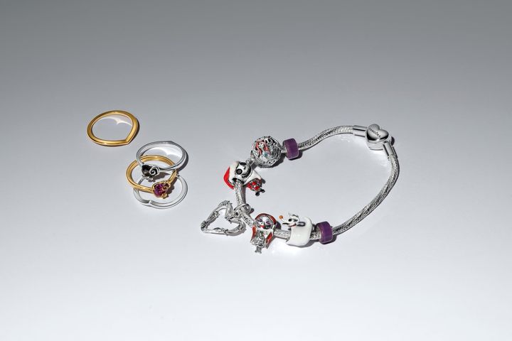 新作「Disney x Pandora」コレクション / Disney x Pandora（ディズニー x パンドラ）「ナイトメアー・ビフォア・クリスマス」 ※画像内には一部既存コレクションの商品も含まれています。