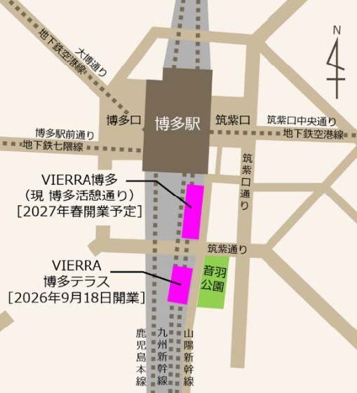VIERRA（ビエラ）博多テラス マップ