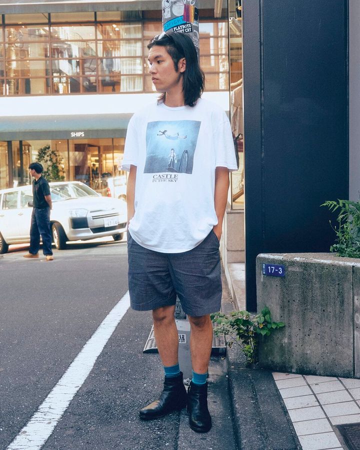 【20代スナップ＠渋谷】さりげない古着の“ラピュタT”がセンスの証