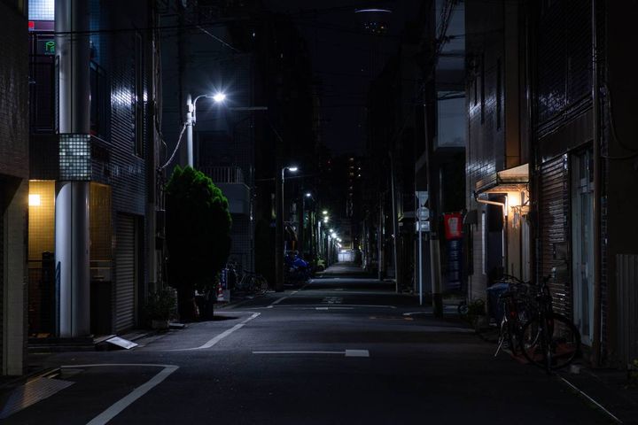 夜の住宅街