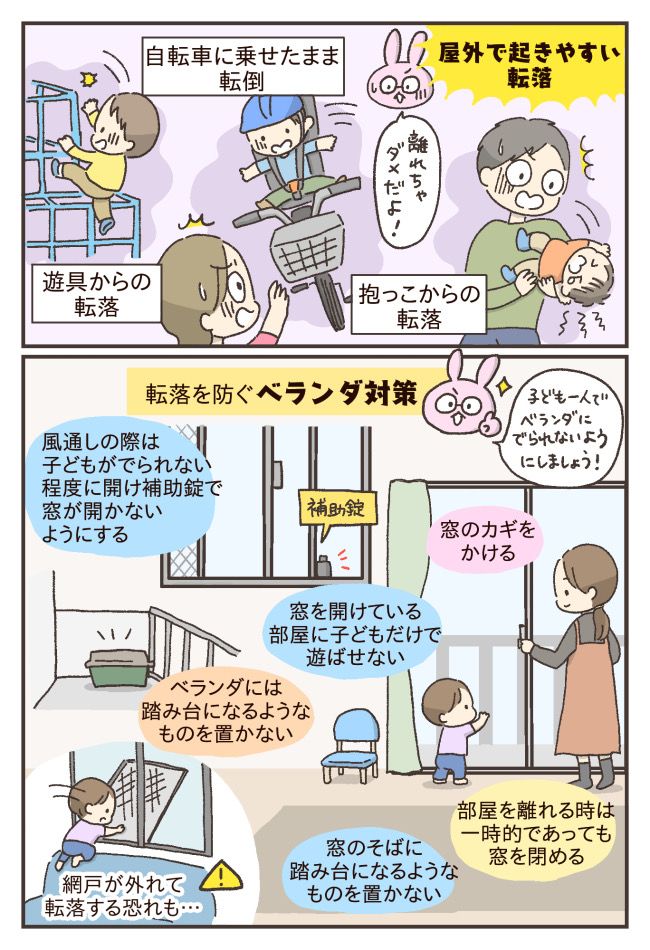 転落事故を防止するには
