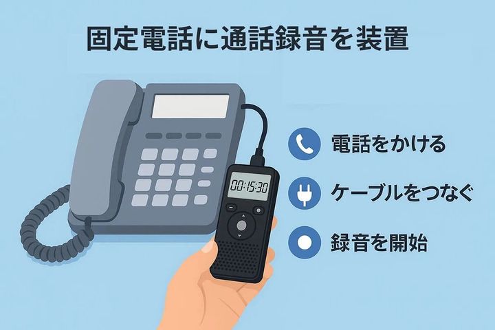 迷惑電話対策での「通話録音」は具体的にどうすればいい？