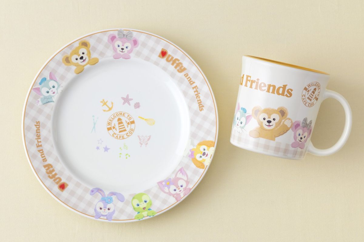 ダッフィー＆フレンズが描かれた普段使いしやすい食器！東京ディズニー