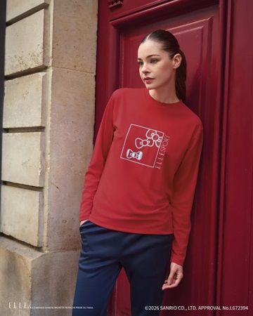 ハローキティ×ELLE SPORTのコラボアパレル登場！シンプルで着回しやすい4アイテム